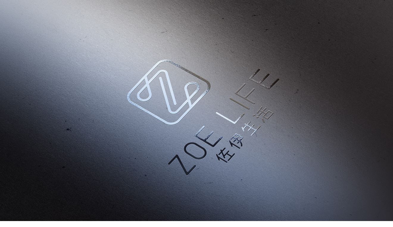 ZoeLife佐伊生活logo設(shè)計(jì)黑底